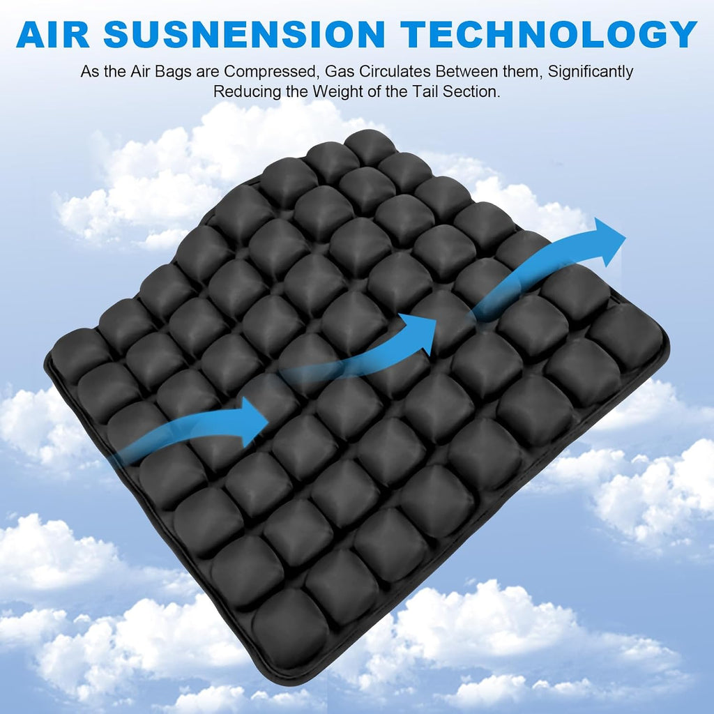 Travel Seat Cushion, Airplane Seat Cushion for Long Flights, Easy to Carry, 3D Inflatable Cushion for Wheelchair, Travel,Driving,Office Work